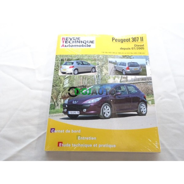 RTA revue technique automobile livre documentation entretien conduite etude technique CIP B707.6 pour peugeot 307 diesel partir 