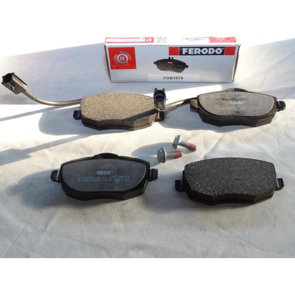 Jeu de 4 plaquettes de frein avant montage lucas Ferodo FDB1976 pour lancia ypsilon de 2003 à 2011 