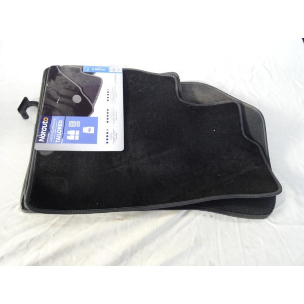 Jeu 4 tapis de sol sur mesure avant et arriere Norauto 2330102 pour nissan micra MK4 partir de 2010 