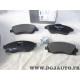 Jeu de 4 plaquettes de frein avant montage lucas Norauto NRP1424 pour opel corsa C meriva A tigra B combo C