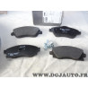 Jeu de 4 plaquettes de frein avant montage lucas Norauto NRP1424 pour opel corsa C meriva A tigra B combo C