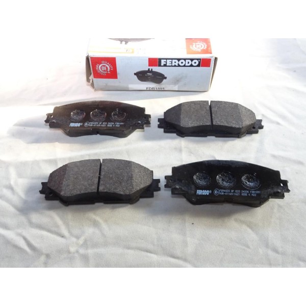 Jeu de 4 plaquettes de frein avant montage akebono Ferodo FDB1891 pour toyota auris E15 corolla E150 E180 urban cruiser XP110 ve