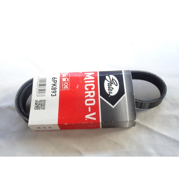 Courroie accessoire à nervures micro-V Gates 6PK893 pour seat alhambra 2 II cordoba 1 2 3 I II III ibiza 2 II toledo 1 renault c