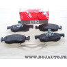 Jeu de 4 plaquettes de frein avant montage teves TRW GDB1749 pour dacia logan sandero