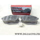 Jeu 4 plaquettes de frein avant montage lucas Techni kit PF0080 pour opel corsa C combo C meriva A tigra B