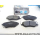 Jeu 4 plaquettes de frein avant montage TRW Norauto NRP1726 pour citroen C5 C6 peugeot 407 607