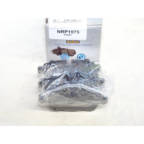 Jeu 4 plaquettes de frein arriere montage girling Norauto NRP1975 pour mini clubman roadster one cooper R50 R53 R55 R56 R57 R58 