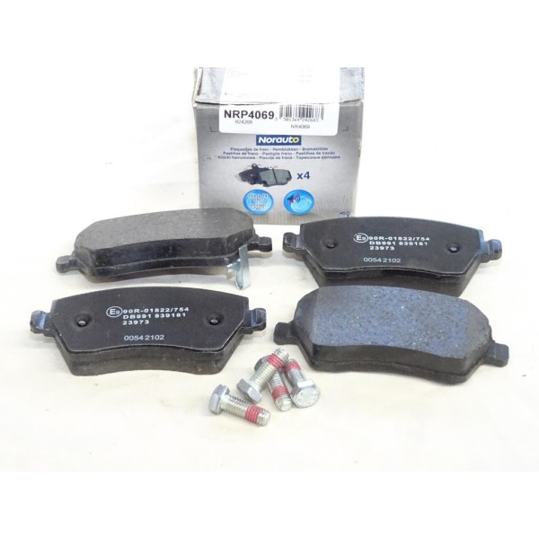 Jeu 4 plaquettes de frein avant montage lucas Norauto NRP4069 pour opel agila B suzuki swift 3 III splash nissan micra 4 IV K13 