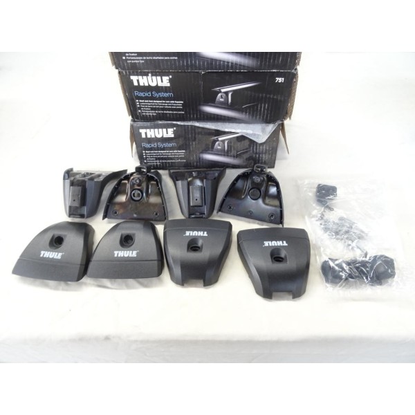 Kit 4 pieds fixation universel barres de toit Thule rapid system 751 751000 