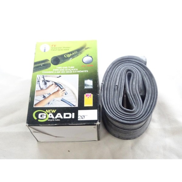 Chambre à air avec 2 extrémités pneu 20" 20 pouces 20x1.9-2.1 Gaadi 50/54-406 pour velo 