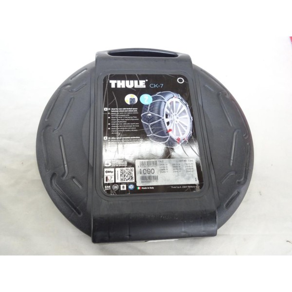 Paire chaines neige Thule N°090 CK-7 pour pneu roue jante 195/80/14 205/70/14 195/70/15 205/65/15 195/65/16 215/60/15 195/60/16 