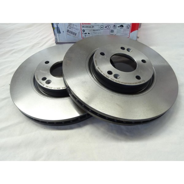 Jeu 2 disques de frein avant ventilé 300mm diametre Brembo 09.A532.21 pour hyundai i30 veloster creta kia ceed proceed cerato sh