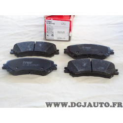 Jeu 4 plaquettes de frein avant montage akebono TRW GDB2152 pour nissan maxima qashqai renault talisman espace 5 V megane 4 IV