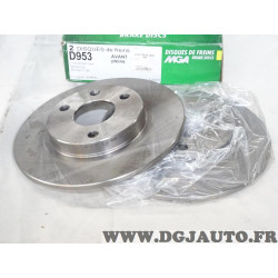 Jeu 2 disques de frein avant plein 238mm diametre MGA D953 pour citroen AX saxo peugeot 106