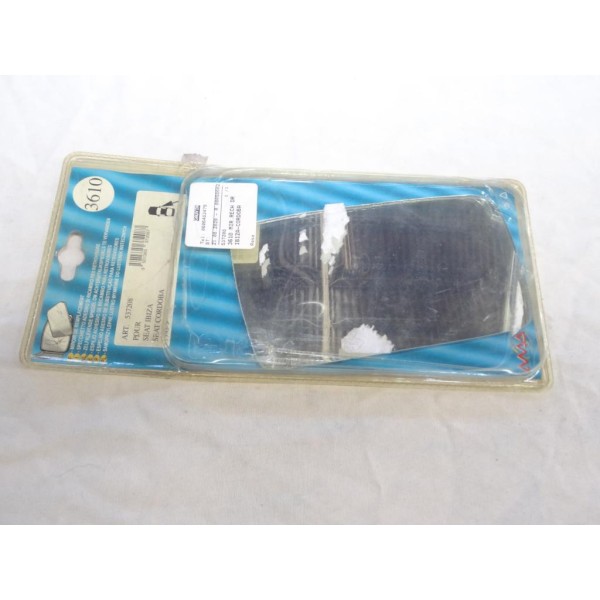 Vitre miroir glace de retroviseur avant droite MAD N°3610 537208 pour seat ibiza cordoba de 1993 à 1999 