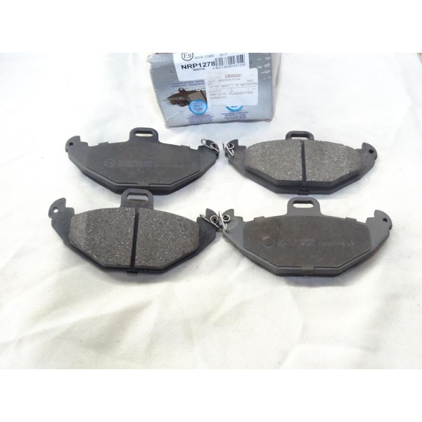 Jeu 4 plaquettes de frein arriere montage brembo Norauto NRP1278 pour renault laguna 1 espace 3 III safrane 1 