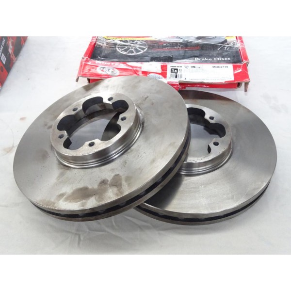 Jeu 2 disques de frein avant ventilé 308mm diametre Mintex MDC2719 pour ford transit V362 V363 partir de 2012 