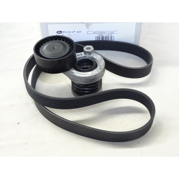 Kit courroie accessoire 6PK1130 + galet tendeur Gates K076PK1130 pour renault clio 4 IV talisman captur 1 megane 3 4 III IV kang