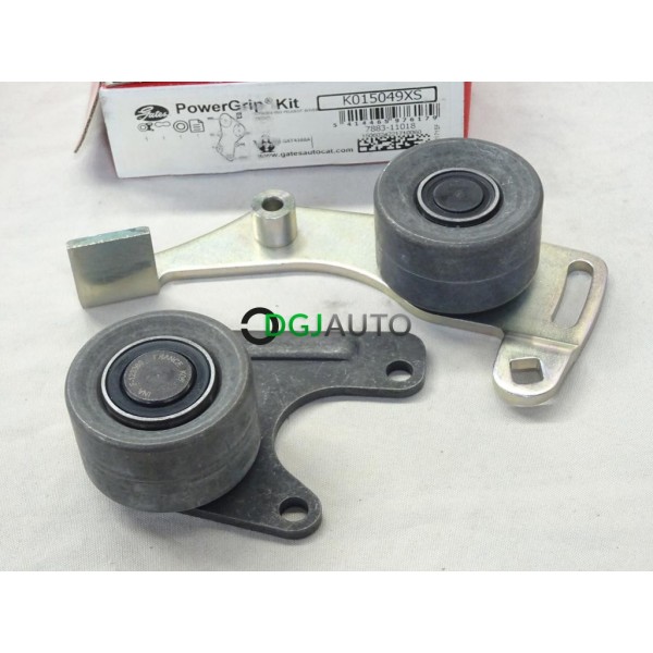 Jeu 2 galets tendeur + enrouleur courroie de distribution (non incluse) Gates K015049XS pour citroen C15 C25 BX ZX visa xantia p