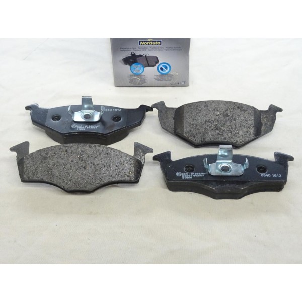 Jeu 4 plaquettes de frein avant montage teves Norauto NRP1101 pour volkswagen fox lupo polo 3 4 III IV skoda fabia seat arosa 
