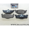 Jeu 4 plaquettes de frein avant montage teves Norauto NRP1101 pour volkswagen fox lupo polo 3 4 III IV skoda fabia seat arosa