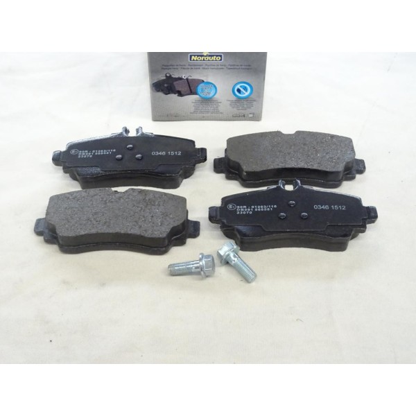 Jeu 4 plaquettes de frein avant montage girling Norauto NRP1303 pour mercedes classe A W168 