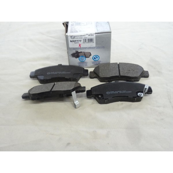 Jeu 4 plaquettes de frein avant montage akebono Norauto NRP777 pour honda civic EG EH EJ jazz 2 II logo 