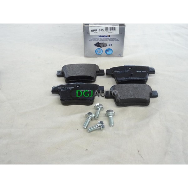 Jeu 4 plaquettes de frein arriere montage bendix Norauto NRP1885 pour ford mondeo 3 III jaguar X-type 