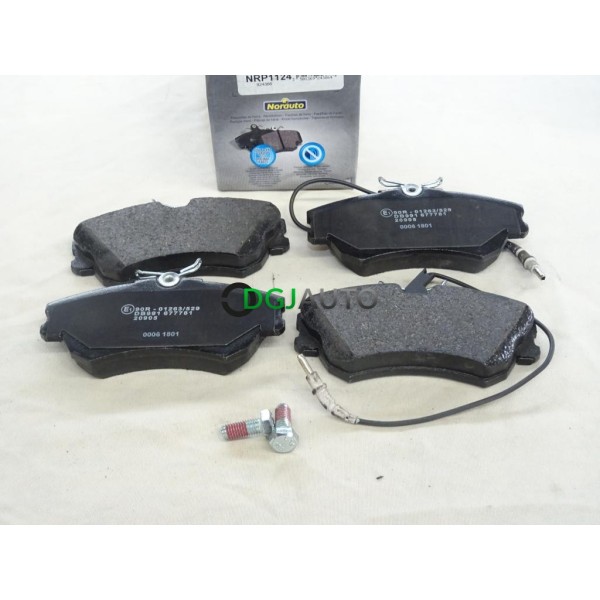 Jeu 4 plaquettes de frein avant montage lucas Norauto NRP1124 pour renault espace 3 III mazda 323F 