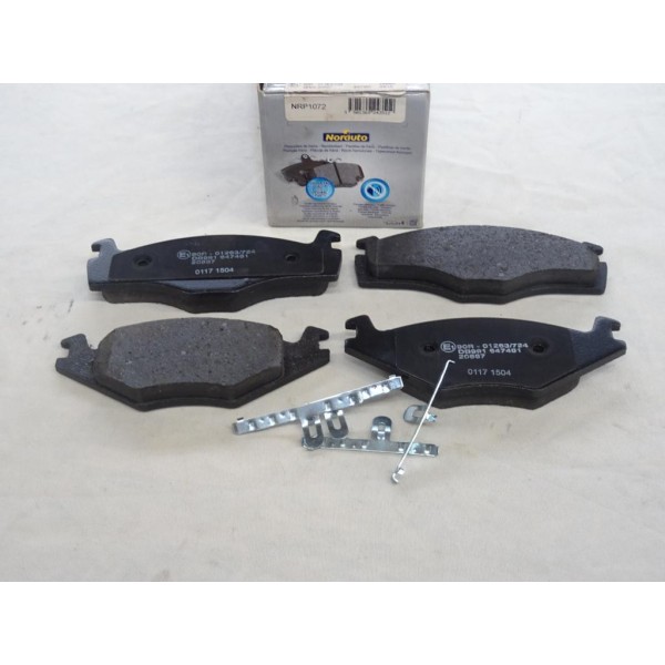Jeu 4 plaquettes de frein avant montage kelsey Norauto NRP1072 pour seat cordoba 1 ibiza 2 II volkswagen polo 3 III 