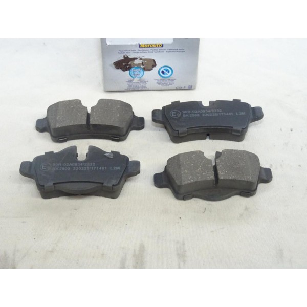 Jeu 4 plaquettes de frein arriere montage lucas Norauto NRP1975 pour mini clubman roadster one cooper R50 R53 R55 R56 R57 R58 R5