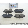 Jeu 4 plaquettes de frein arriere montage lucas Norauto NRP1975 pour mini clubman roadster one cooper R50 R53 R55 R56 R57 R58 R5