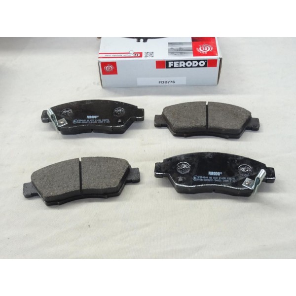 Jeu de 4 plaquettes de frein avant montage akebono Ferodo FDB776 pour honda civic 5 6 7 8 V VI VII VIII EG EH EJ MA MB EK EU EP 