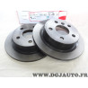 Jeu 2 disques de frein arriere plein 259mm diametre Brembo 08.C745.11 pour mini one cooper F55 F56 F57