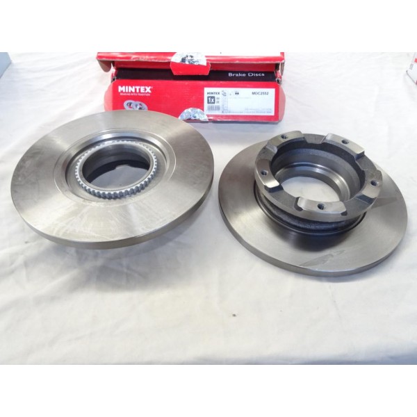 Jeu 2 disques de frein arriere plein 288mm diametre Mintex MDC2552 pour ford transit 7 VII tourneo custom V362 V363 