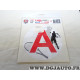 Autocollant A joueur de tennis jeune conducteur Luximmat 13025559