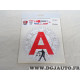 Autocollant A signe astrologique balance jeune conducteur Luximmat 13025559