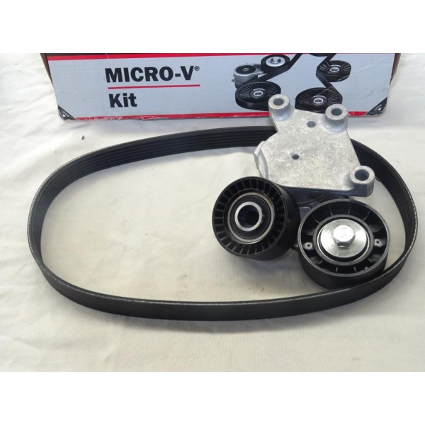 Kit courroie accessoire 6PK803 + galets tendeur + enrouleur Gates K016PK803 pour citroen C1 C2 C3 C4 ford fiesta 5 6 V VI fusion
