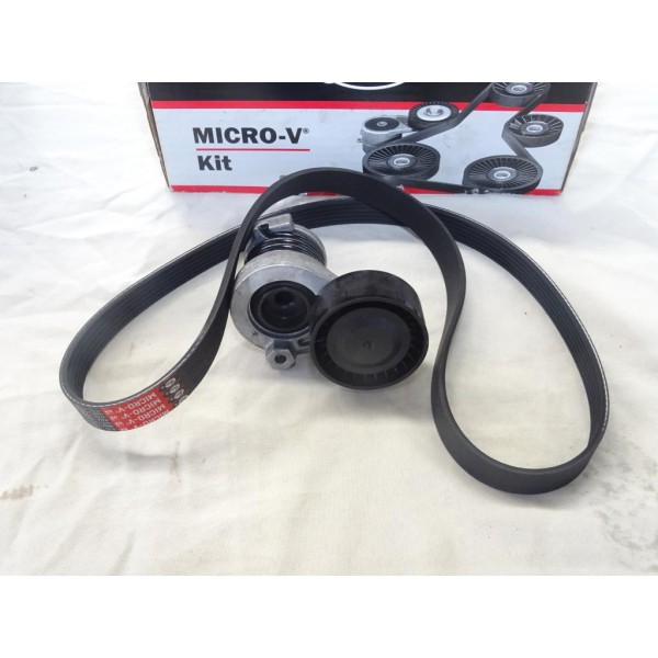 Kit courroie d'accessoire 6PK1130 + galet tendeur Gates K076PK1130 pour renault clio 4 IV talisman captur megane 3 4 III IV kang