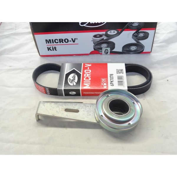 Kit courroie accessoire 6PK1078 + galet tendeur Gates K016PK1078 pour citroen xantia xsara berlingo evasion XM ZX fiat ulysse la