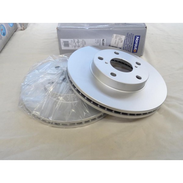 Jeu 2 disques de frein avant ventilé 275mm diametre Norauto ND2878 pour toyota RAV4 XA20 