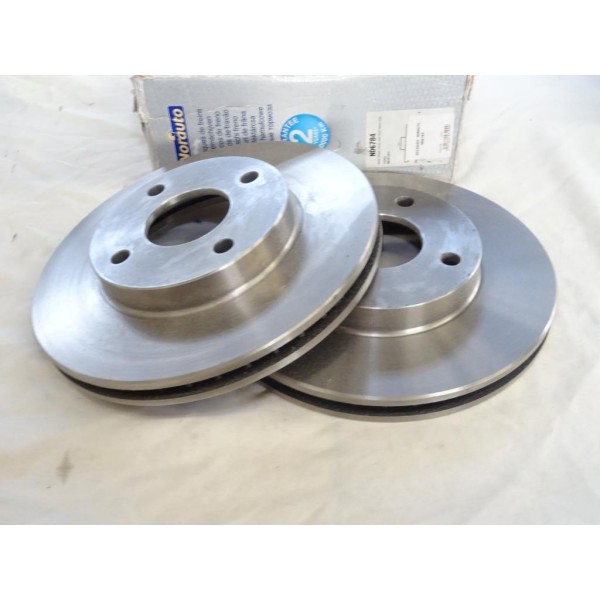 Jeu 2 disques de frein avant 260mm diametre ventilé Norauto ND6784 pour ford mondeo 1 2 I II scorpio 2 II cougar 
