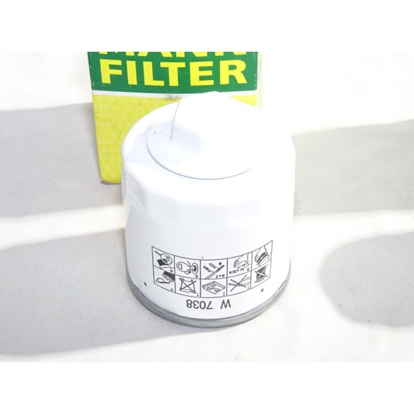 Filtre à huile moteur Mann filter W7038 pour ford transit V363 2.0 ecoblue partir de 2013 