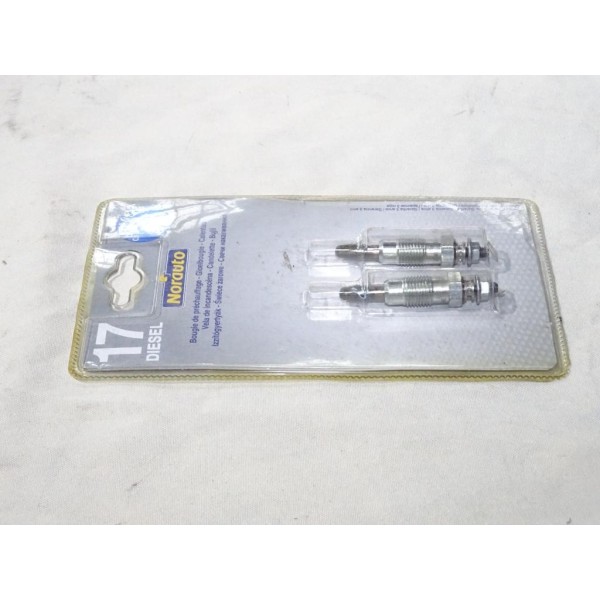 Jeu 2 bougies de prechauffe Norauto N°17 508948 pour ford escort 5 6 V VI fiesta 4 IV mondeo 2 II mazda 121 1.8D 1.8TD 1.8 D TD 