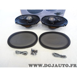 Jeu 2 enceintes haut parleur 50W RMS 300W 15x23 6x9 3 voies Norauto 754870 NS15x23-2