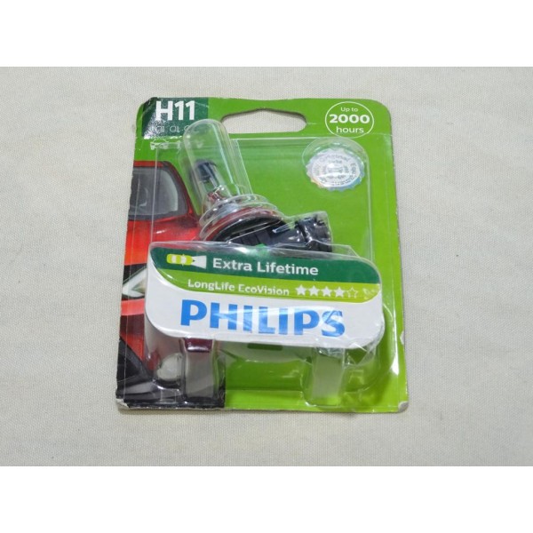 Ampoule de phare H11 longlife ecovision Philips 12362LLECOB1 36310430 pour fiat alfa romeo lancia peugeot renault citroen merced