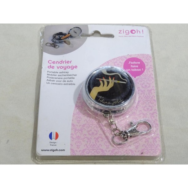 Porte clé cendrier de voyage poche Zigoh ZIG106 CHIC 1 
