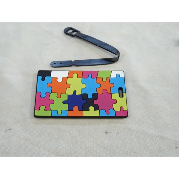 Etiquette identification bagage valise design puzzle Norauto 98550 NO0221 