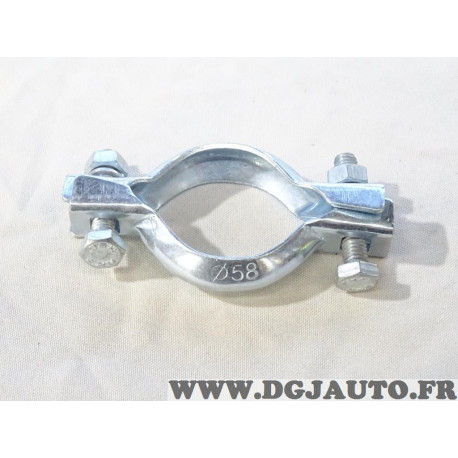 Collier serrage tuyau tube silencieux echappement 58mm diametre Bosal 254627 pour fiat lancia alfa romeo renault peugeot citroen