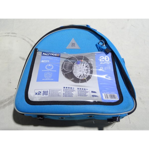 Jeu 2 chaines neige Norauto 20 AUTO automatic 9MM pour pneu roue 135/80/13 145/70/13 155/65/13 135 80 13 145 70 13 155 65 13 